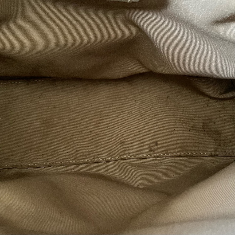 Coach Beige Signature Tote w/ Leather Trim & 40” Removable Strap - Picture 10 of 11